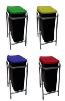 Papeleras disponibles en varios colores