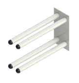 Apoya SKI doble soporte para 2 pares