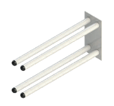 Apoya SKI doble soporte para 3 pares