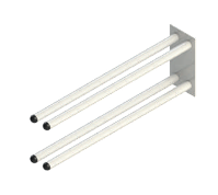 Apoya SKI doble soporte para 4 pares